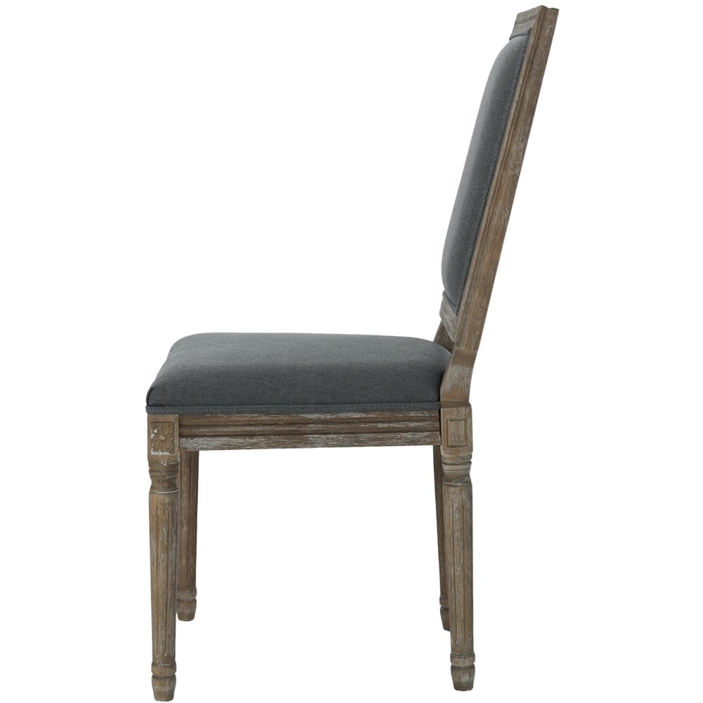 Angle View: Noble House - Celina Fabric Dining Chairs (Set of 2) - Dark Gray