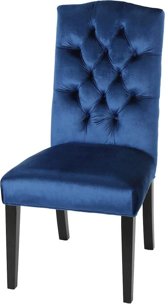 Best Buy Noble House Dyersburg Velvet Fabric Dining Chair (Set of 2