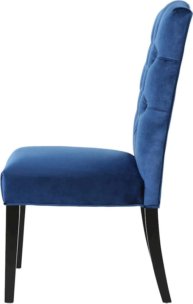 Best Buy Noble House Dyersburg Velvet Fabric Dining Chair (Set of 2