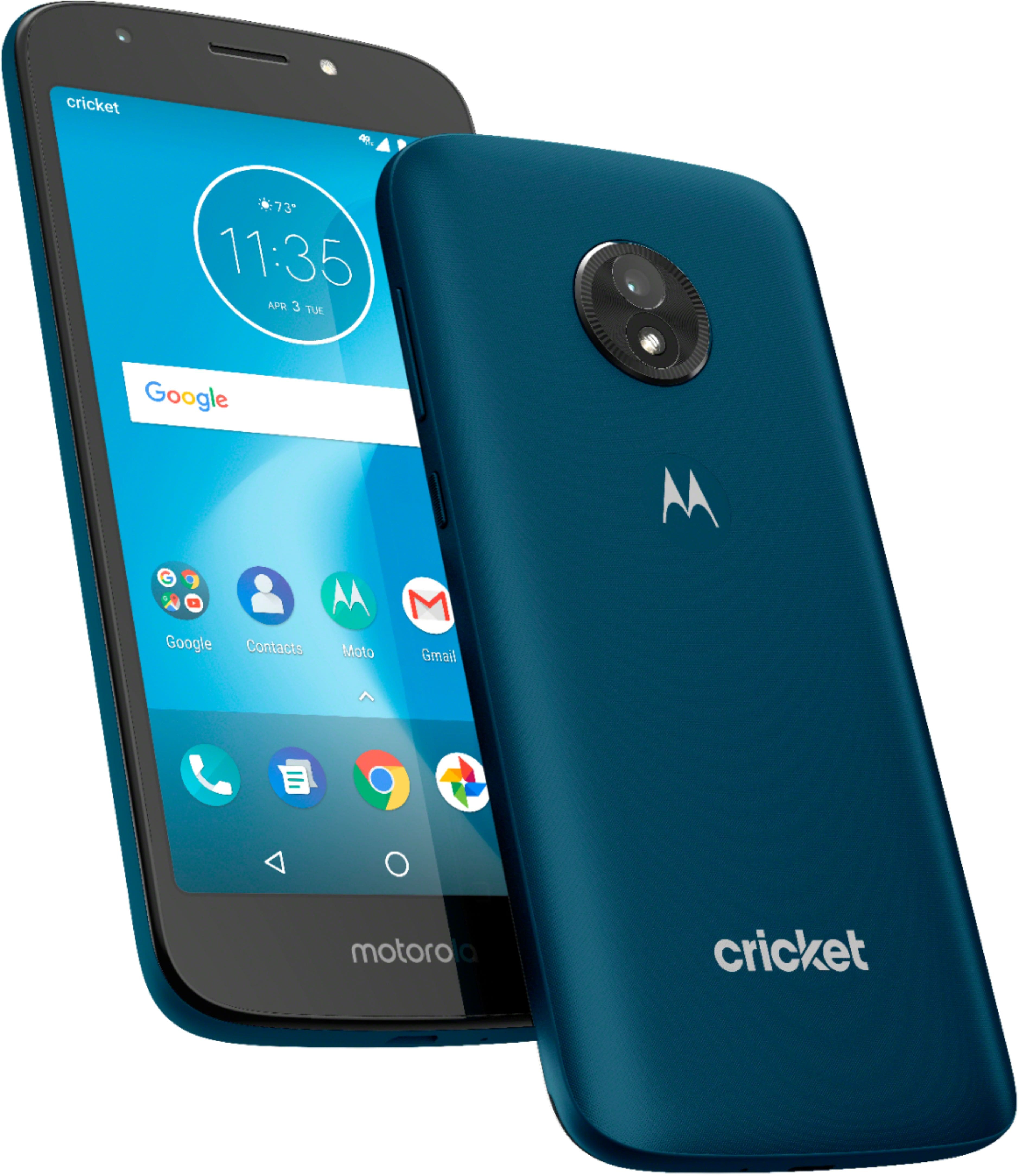 Best Buy: Cricket Wireless Motorola moto e⁵ cruise Navy DMTN5006