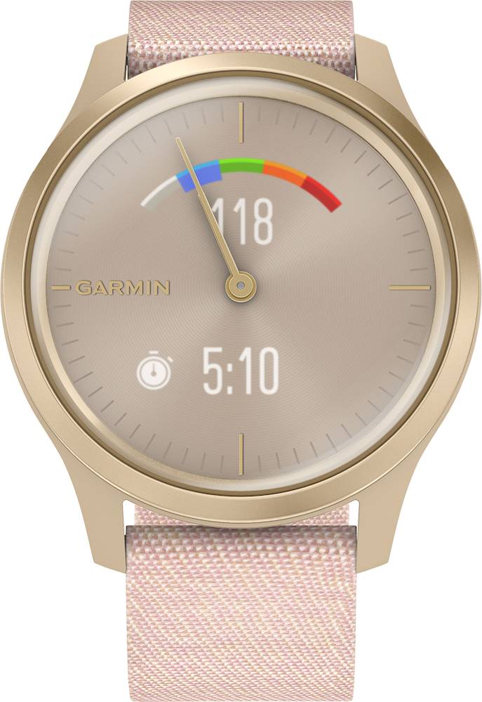 Garmin Style Hybrid Smartwatch 30mm Aluminum Light Gold 010-02240-02 - Best Buy