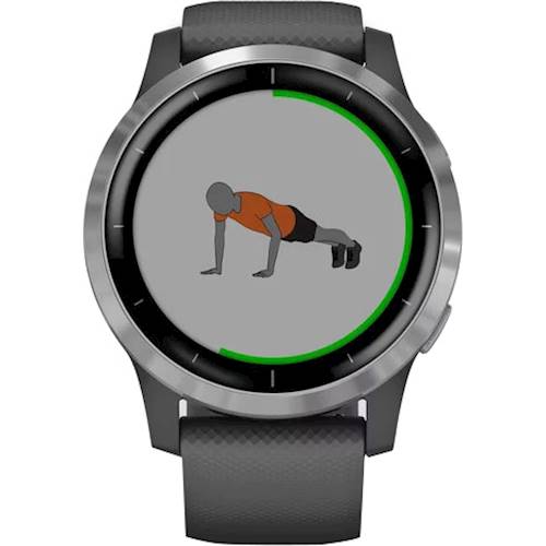 Tvunget smog Es Garmin vívoactive 4 GPS Smartwatch 45mm Fiber-Reinforced Polymer Silver  010-02174-01 - Best Buy