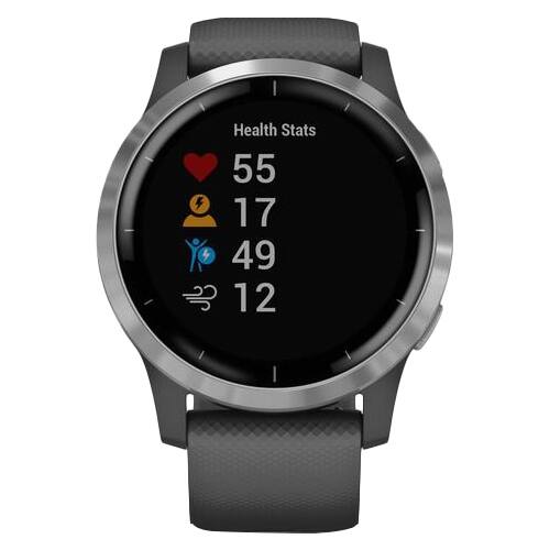 Alt View 14. Garmin - vívoactive 4 GPS Smartwatch 45mm Fiber-Reinforced Polymer - Silver.