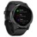 Angle Zoom. Garmin - vívoactive 4 GPS Smartwatch 33mm Fiber-Reinforced Polymer - Slate with Black Case and Silicone Band.