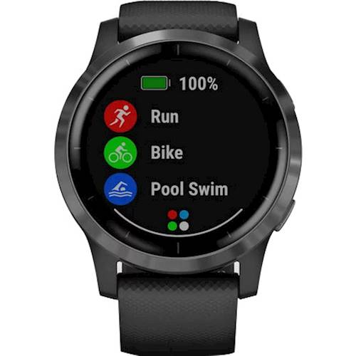 Garmin Vivoactive 4 GPS Smartwatch and Wearable4U Power Pack Bundle Black/Slate 