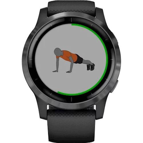 Alt View 13. Garmin - vívoactive 4 GPS Smartwatch 45mm Fiber-Reinforced Polymer - Slate.