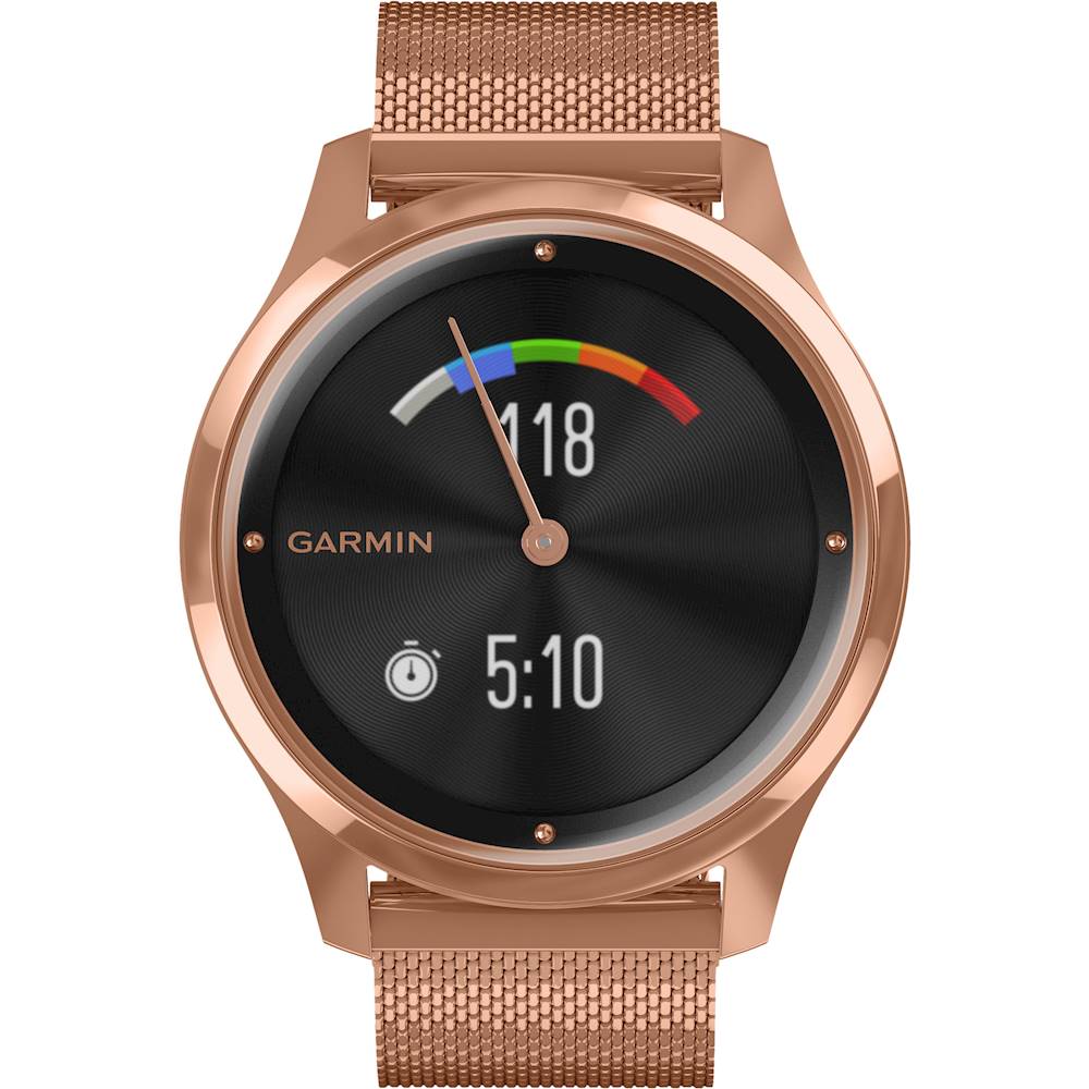 Best Buy: Garmin vívomove Luxe Hybrid Smartwatch 42mm Stainless 