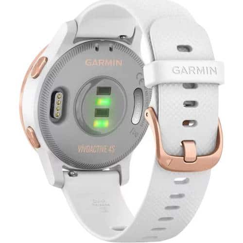 Alt View 13. Garmin - vívoactive 4S GPS Smartwatch 40mm Fiber-Reinforced Polymer - Rose Gold/White.