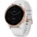 Left Zoom. Garmin - vívoactive 4S Smartwatch 40mm Fiber-Reinforced Polymer - Rose Gold With White Case And Silicone Band.