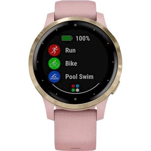 vitamine George Eliot doe alstublieft niet Garmin vívoactive 4S GPS Smartwatch 28mm Fiber-Reinforced Polymer Light  Gold With Dust Rose Case And Silicone Band 010-02172-31 - Best Buy