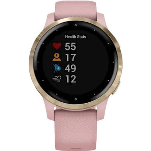 Alt View 15. Garmin - vívoactive 4S GPS Smartwatch 40mm Fiber-Reinforced Polymer - Light Gold.