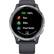 Front. Garmin - Venu Smartwatch 43mm Fiber-Reinforced Polymer - Granite Blue With Silicone Band.