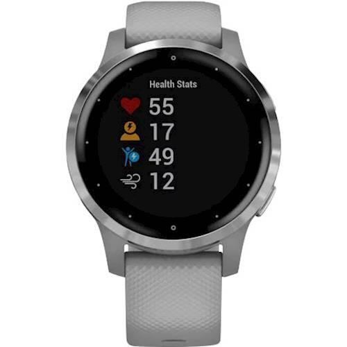 Alt View 15. Garmin - vívoactive 4S GPS Smartwatch 40mm Fiber-Reinforced Polymer - Silver.