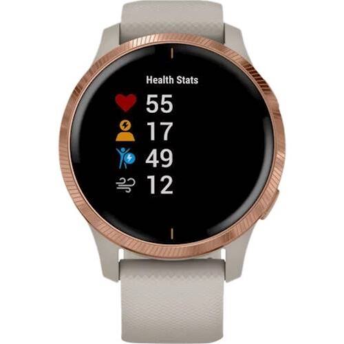 Garmin Venu Smartwatch 43mm Polymer Sand With Silicone Band 010-02173-21 - Best Buy