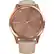 Front. Garmin - vívomove Luxe Hybrid Smartwatch 42mm Stainless Steel - Rose Gold With Light Sand Italian Leather Band.