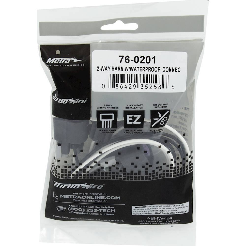 Alt View 15. Metra - 2-Way Universal Connector - Black.