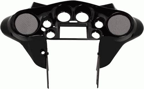 Front. Metra - Dash Kit for Harley-Davidson FLH 1998-2013 Motorcycles - Black.