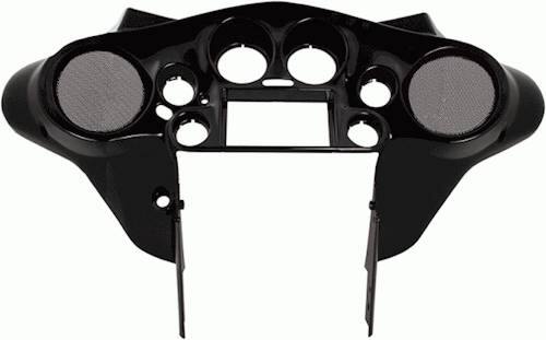 Metra - Dash Kit for Harley-Davidson FLH 1998-2013 Motorcycles - Black