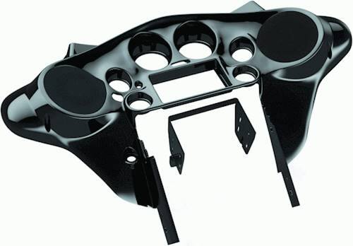 Alt View 12. Metra - Dash Kit for Harley-Davidson FLH 1998-2013 Motorcycles - Black.