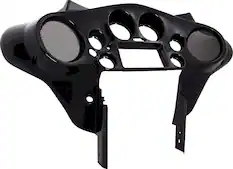 Angle. Metra - Dash Kit for Select 1996-2013 Harley Electra/Street DDIN - Not Painted.