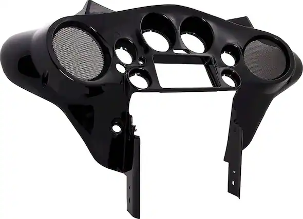 Angle. Metra - Dash Kit for Select 1996-2013 Harley Electra/Street DDIN - Not Painted.