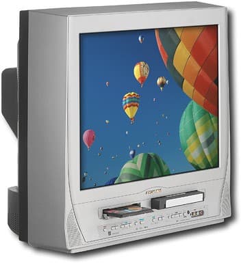 Best Buy Sylvania 27 Flat Tube Tv Dvd Vcr Combo 6727fde