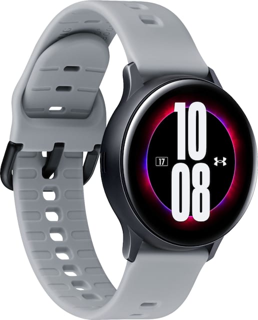 Samsung Galaxy Watch Active2 Under Armour Edition Smartwatch 40mm Aluminum Aqua Black Sm R830nzkuuda Best Buy