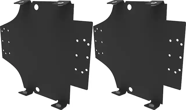 Left. Metra - Amplifier Mounting Bracket for Select Harley-Davidson Road Glide Motorcycles (Pair) - Black.