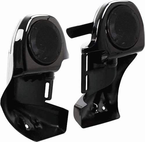 Angle View: Metra - Amplifier Mounting Bracket for Select Harley-Davidson Road Glide Motorcycles (Pair) - Black