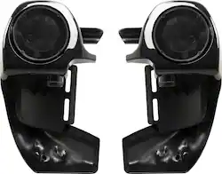 Metra - Lower Fairing Speaker Assembly for Harley-Davidson 1983-2013 Motorcycles - Black - Front_Zoom
