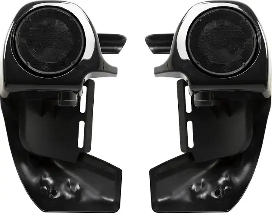Front. Metra - Lower Fairing Speaker Assembly for Harley-Davidson 1983-2013 Motorcycles - Black.