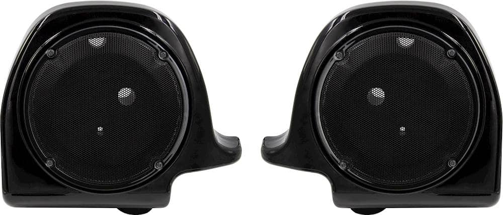 Front. Metra - Lower Fairing Speaker Pods for Harley-Davidson 1994-2013 Motorcycles - Black.