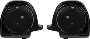 Metra - Lower Fairing Speaker Pods for Harley-Davidson 1994-2013 Motorcycles - Black - Front_Zoom