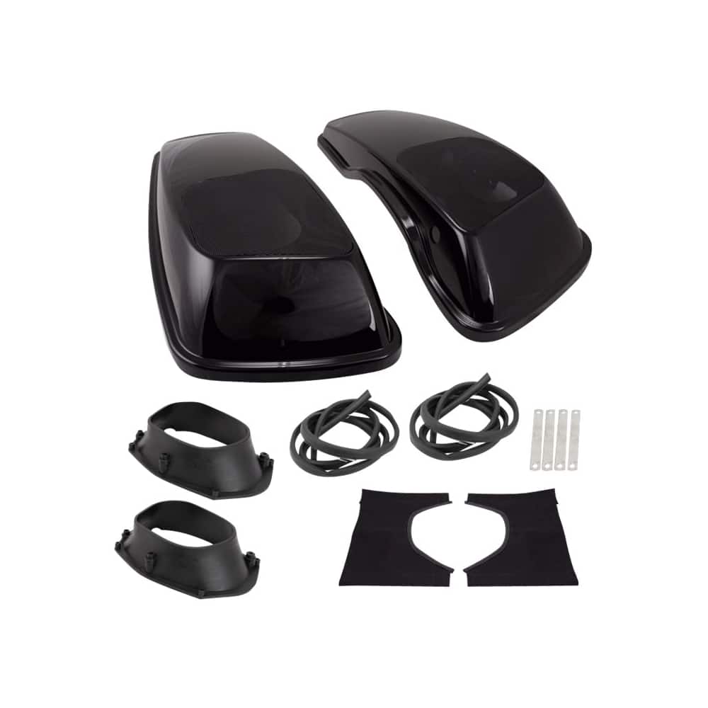 Left. Metra - Motorcycle Speaker Adapter for Select 2014 Harley Davidson Vehicles - Black.