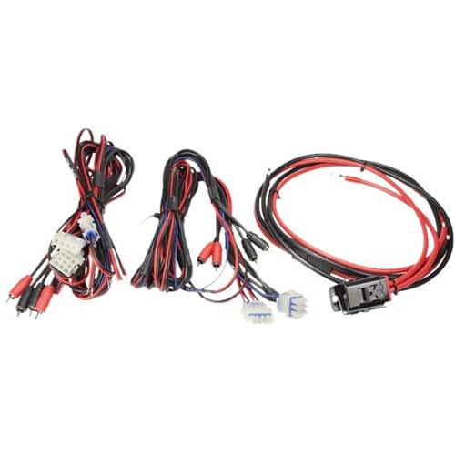 Front. Metra - POWERSPORTS Motorcycle Amplifier Installation Kit - Black/Blue/Red/White.
