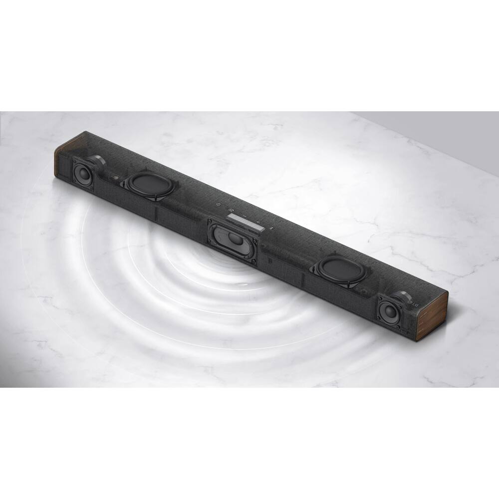 Alt View 3. LG - 2.1 Channel Sound Bar with Built-In Subwoofer SPM2.