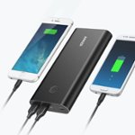 Front Zoom. Anker - PowerCore 26800 PD (45W) with 60W USB-C PD wall charger and cable - Black.