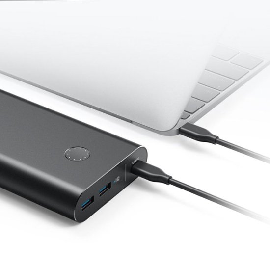 Anker - PowerCore 26800 PD (45W) with 60W USB-C PD wall charger and cable -  Black