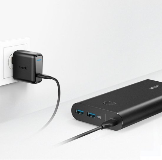 Anker PowerCore 26800 PD (45W) with 60W USB-C PD wall charger and 