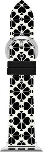 kate spade new york - Silicone Watch Strap for Apple Watch™ 38mm and 40mm - Black/White