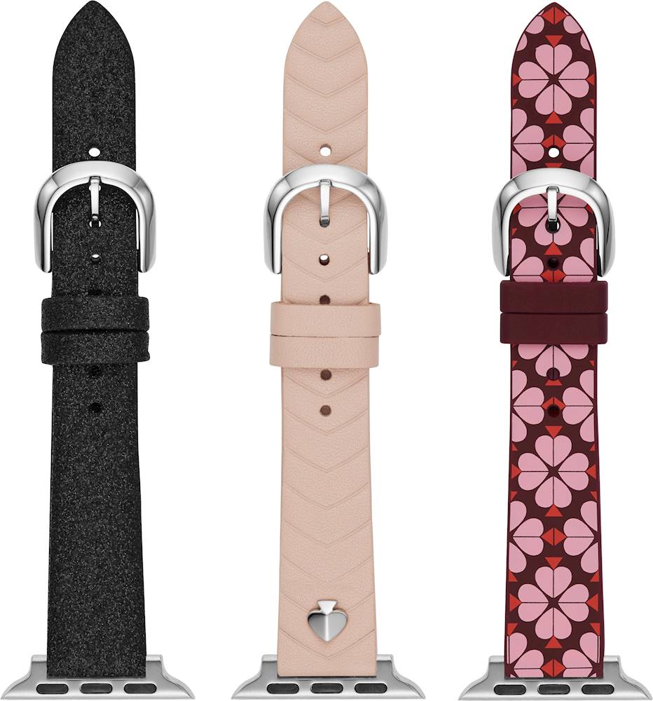 Best Buy: kate spade new york Watch Strap for Apple Watch™ 38mm and 40mm  (3-Pack) Black/Pink/Blush KSS0048SET