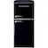 Front. Galanz - Retro 4.0 Cu. Ft. Mini Fridge - Black.