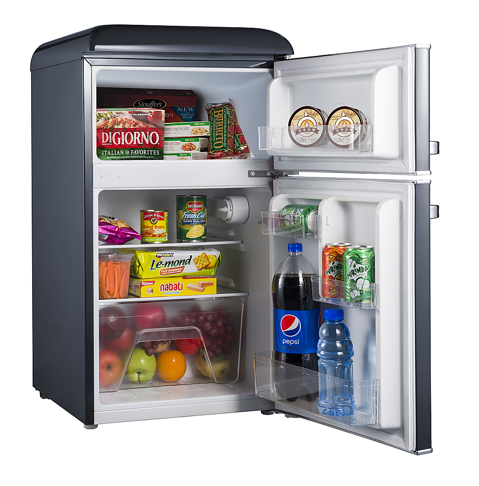 Best Buy: Galanz Retro 3.1 Cu. Ft. Mini Fridge Black GLR31TBKER