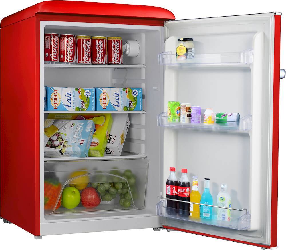 Alt View 11. Galanz - Retro 4.4 Cu. Ft. Mini Fridge - Red.