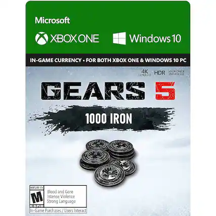 Front. Microsoft - Gears 5: 1,000 Iron.