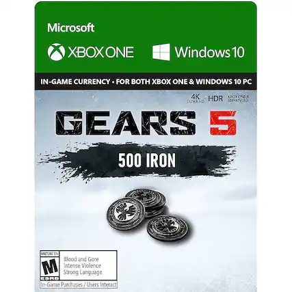 Front. Microsoft - Gears 5: 500 Iron.
