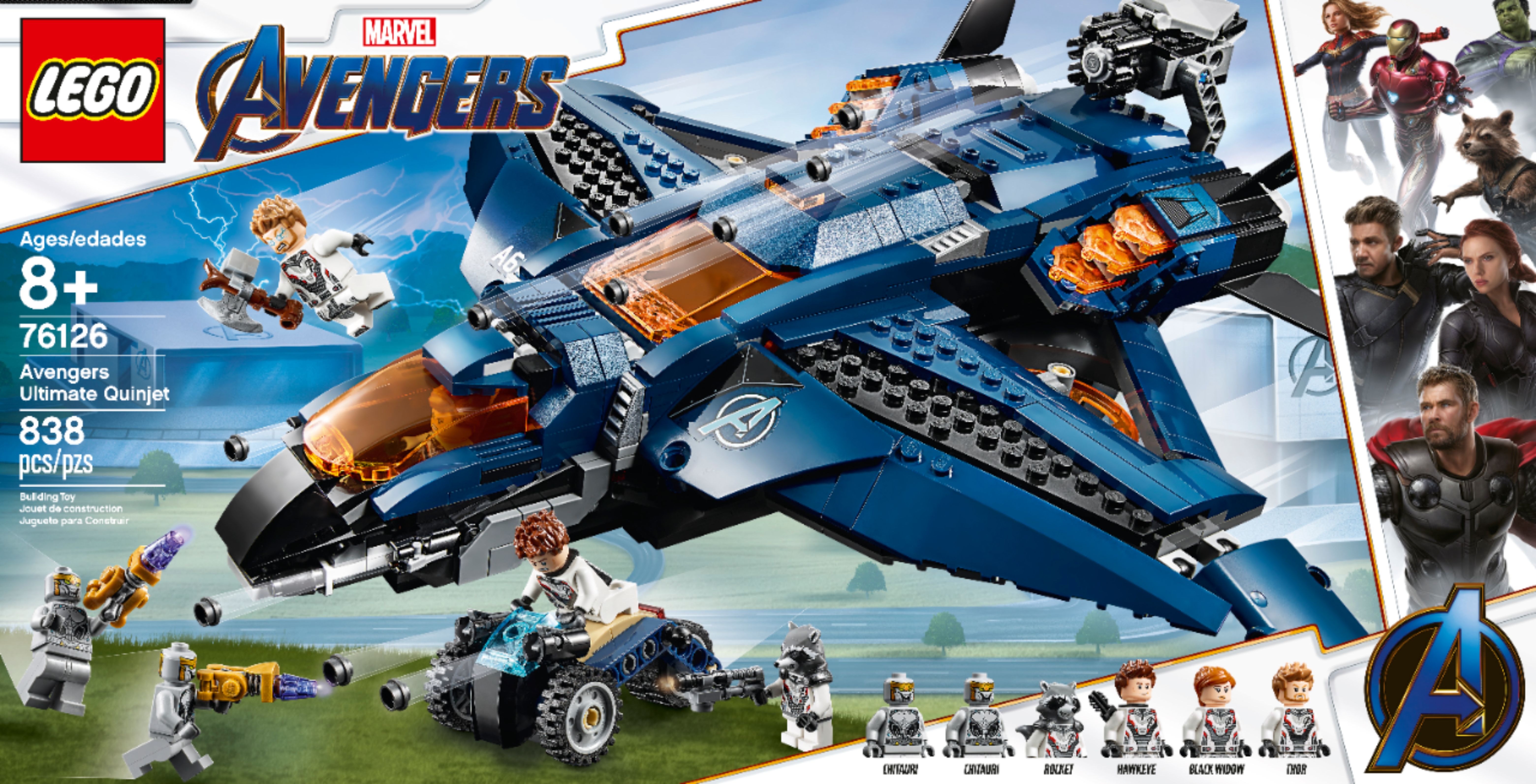 grå lungebetændelse Vend om Best Buy: LEGO Marvel Avengers Ultimate Quinjet 76126 6251490