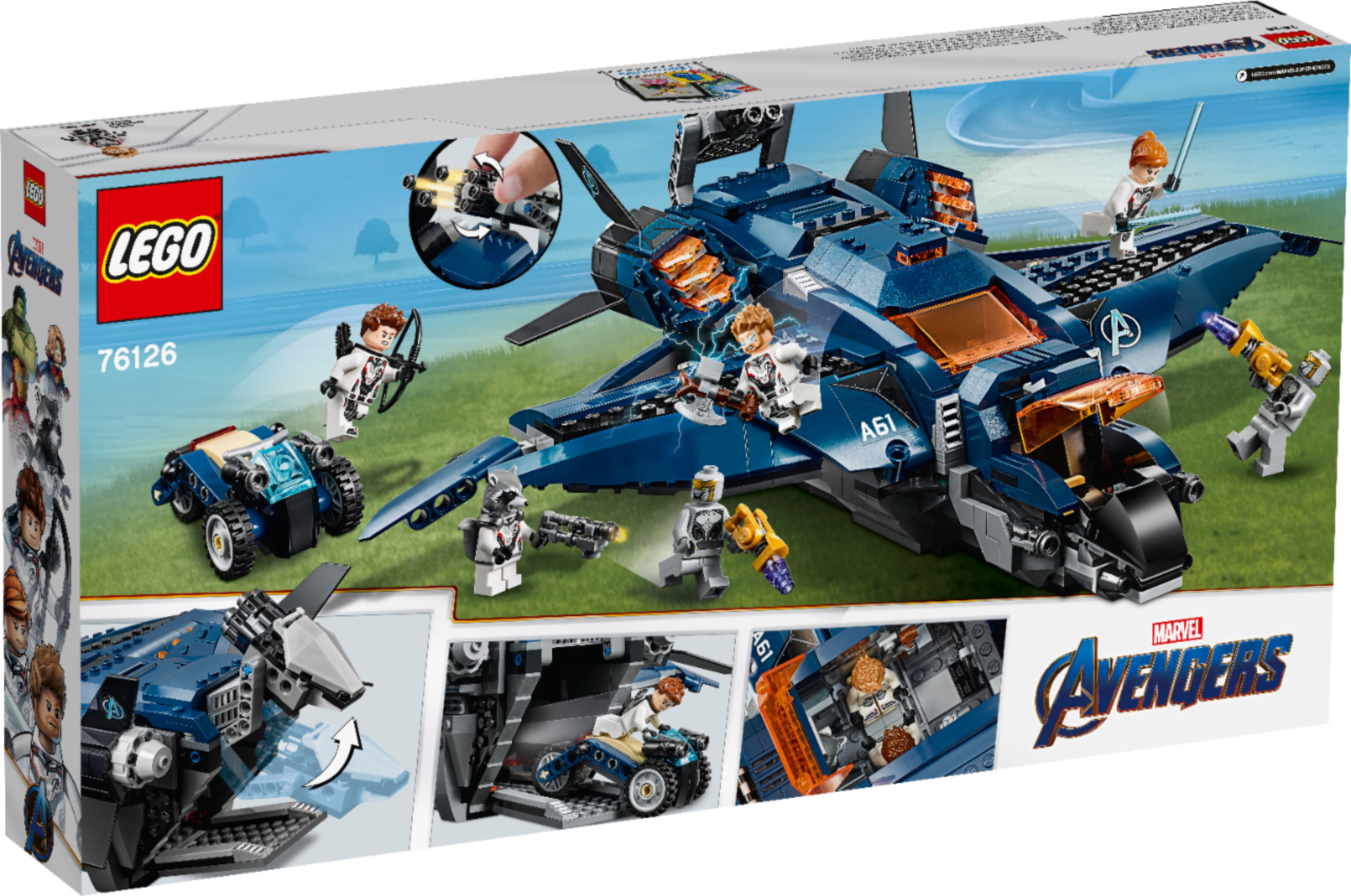 LEGO Marvel Avengers Ultimativer Avengers-Quinjet 76126 for sale online 