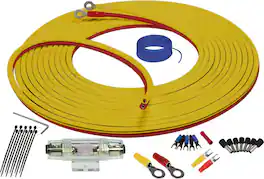 Stinger - 4GA Marine Amplifier Power Installation Kit - Yellow/Red
