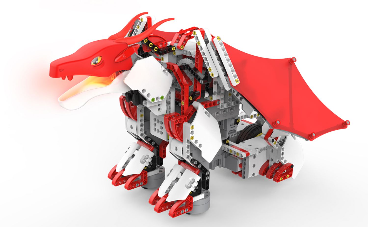 Angle View: UBTech - JIMU Robot Mythical Series: FireBot Kit